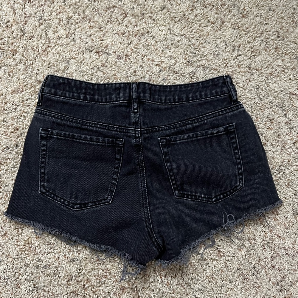 Pacsun Black Ripped High Rise Shorts - Picture 2 of 3
